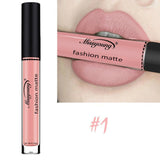 Sexy Black 1 Pcs Lipstick Matte Waterproof Velvet Lip Stick 18 Colors Pigments Makeup Matte Lipsticks Beauty Lips for Club MSSY2