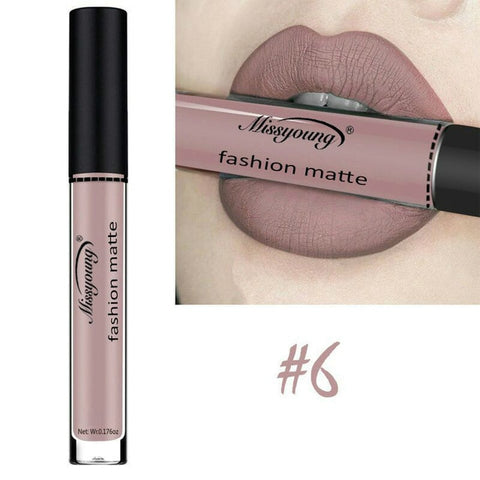 Sexy Black 1 Pcs Lipstick Matte Waterproof Velvet Lip Stick 18 Colors Pigments Makeup Matte Lipsticks Beauty Lips for Club MSSY2