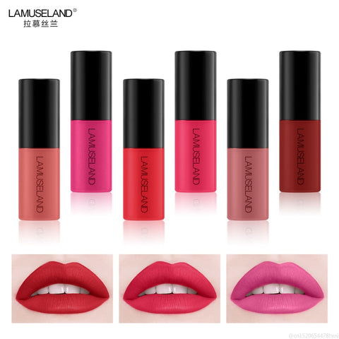 Sample Matte Lip Gloss 12 Colors Waterproof Liquid Matte Lipstick Long Lasting Tint Lip Pen Korean Cosmetics Maquillage TSLM1