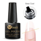 Mtssii 6ml Red Color Gel Polish Long Lasting Gel Nail Polish Soak Off UV LED Gel Varnishes DIY Nail Art Design Polish Gel