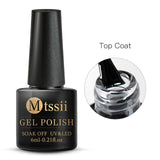 Mtssii 6ml Red Color Gel Polish Long Lasting Gel Nail Polish Soak Off UV LED Gel Varnishes DIY Nail Art Design Polish Gel