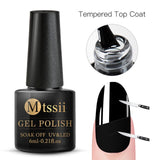 Mtssii 6ml Red Color Gel Polish Long Lasting Gel Nail Polish Soak Off UV LED Gel Varnishes DIY Nail Art Design Polish Gel