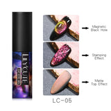 LILYCUTE 9D Cat Eye Nail Gel Chameleon Magnetic Soak Off UV/LED Nail Varnish Semi Permanent  Gel varnish 5ml