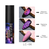 LILYCUTE 9D Cat Eye Nail Gel Chameleon Magnetic Soak Off UV/LED Nail Varnish Semi Permanent  Gel varnish 5ml