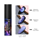 LILYCUTE 9D Cat Eye Nail Gel Chameleon Magnetic Soak Off UV/LED Nail Varnish Semi Permanent  Gel varnish 5ml