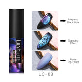 LILYCUTE 9D Cat Eye Nail Gel Chameleon Magnetic Soak Off UV/LED Nail Varnish Semi Permanent  Gel varnish 5ml