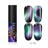 LILYCUTE 9D Cat Eye Nail Gel Chameleon Magnetic Soak Off UV/LED Nail Varnish Semi Permanent  Gel varnish 5ml