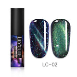 LILYCUTE 9D Cat Eye Nail Gel Chameleon Magnetic Soak Off UV/LED Nail Varnish Semi Permanent  Gel varnish 5ml