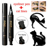 Waterproof Double Head Wing Shape Liquid Eyeliner Seal Stamp Pencil Cat Eye Liner Cosmetic Makeup Tool Maquiagem #260473