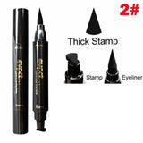 Waterproof Double Head Wing Shape Liquid Eyeliner Seal Stamp Pencil Cat Eye Liner Cosmetic Makeup Tool Maquiagem #260473