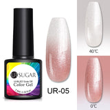 UR SUGAR Rainbow Thermal Color Changing Gel Nail Polish  Glitter Temperature Soak Off UV Gel Varnish 7.5ml Nail Art