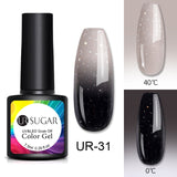 UR SUGAR Rainbow Thermal Color Changing Gel Nail Polish  Glitter Temperature Soak Off UV Gel Varnish 7.5ml Nail Art