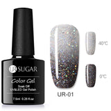 UR SUGAR 7.5ml Thermal UV Gel Nail Polish 3 Colors  Glitter Gel Polish Soak Off UV LED Gel Varnish Semi Permanent