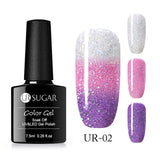 UR SUGAR 7.5ml Thermal UV Gel Nail Polish 3 Colors  Glitter Gel Polish Soak Off UV LED Gel Varnish Semi Permanent