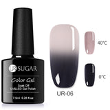 UR SUGAR 7.5ml Thermal UV Gel Nail Polish 3 Colors  Glitter Gel Polish Soak Off UV LED Gel Varnish Semi Permanent