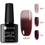 UR SUGAR 7.5ml Thermal UV Gel Nail Polish 3 Colors  Glitter Gel Polish Soak Off UV LED Gel Varnish Semi Permanent