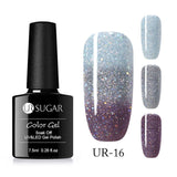 UR SUGAR 7.5ml Thermal UV Gel Nail Polish 3 Colors  Glitter Gel Polish Soak Off UV LED Gel Varnish Semi Permanent