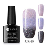 UR SUGAR 7.5ml Thermal UV Gel Nail Polish 3 Colors  Glitter Gel Polish Soak Off UV LED Gel Varnish Semi Permanent