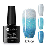 UR SUGAR 7.5ml Thermal UV Gel Nail Polish 3 Colors  Glitter Gel Polish Soak Off UV LED Gel Varnish Semi Permanent