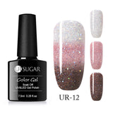 UR SUGAR 7.5ml Thermal UV Gel Nail Polish 3 Colors  Glitter Gel Polish Soak Off UV LED Gel Varnish Semi Permanent