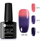 UR SUGAR 7.5ml Thermal UV Gel Nail Polish 3 Colors  Glitter Gel Polish Soak Off UV LED Gel Varnish Semi Permanent