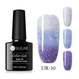 UR SUGAR 7.5ml Thermal UV Gel Nail Polish 3 Colors  Glitter Gel Polish Soak Off UV LED Gel Varnish Semi Permanent