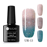 UR SUGAR 7.5ml Thermal UV Gel Nail Polish 3 Colors  Glitter Gel Polish Soak Off UV LED Gel Varnish Semi Permanent