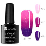 UR SUGAR 7.5ml Thermal UV Gel Nail Polish 3 Colors  Glitter Gel Polish Soak Off UV LED Gel Varnish Semi Permanent