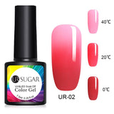 UR SUGAR 7.5ml Thermal UV Gel Nail Polish 3 Colors  Glitter Gel Polish Soak Off UV LED Gel Varnish Semi Permanent