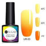 UR SUGAR 7.5ml Thermal UV Gel Nail Polish 3 Colors  Glitter Gel Polish Soak Off UV LED Gel Varnish Semi Permanent