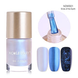 NICOLE DIARY  Metallic Chameleon Nail Polish Shell Stamping Polish Latex Liquid Tape Nail Art varnish Varnish