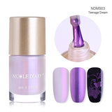 NICOLE DIARY  Metallic Chameleon Nail Polish Shell Stamping Polish Latex Liquid Tape Nail Art varnish Varnish