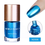 NICOLE DIARY  Metallic Chameleon Nail Polish Shell Stamping Polish Latex Liquid Tape Nail Art varnish Varnish