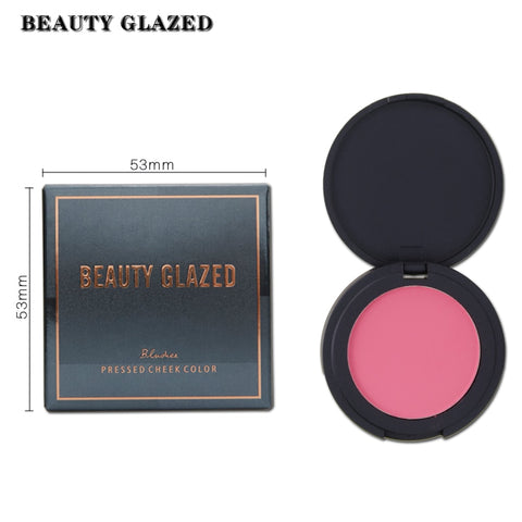 Beauty Glazed Blush Palette Mineral Pigment Makeup Palette Waterproof Rouge Powder Cake Pressed Foundation Face Cosmetic TSLM2