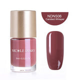 NICOLE DIARY 9ml Nail Polish  Series Varnish Polish Quick Dry Eco-friendly Nail Art varnish 6 Colors