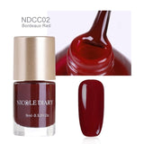 NICOLE DIARY 9ml Nail Polish  Series Varnish Polish Quick Dry Eco-friendly Nail Art varnish 6 Colors