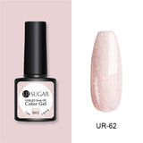 UR SUGAR 7.5ml Gel Nail Polish Solid Color  Glitter Semi Permanent Soak Off UV LED Nail Art Gel varnish 62 Colors