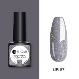 UR SUGAR 7.5ml Gel Nail Polish Solid Color  Glitter Semi Permanent Soak Off UV LED Nail Art Gel varnish 62 Colors