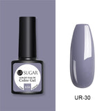 UR SUGAR 7.5ml Gel Nail Polish Solid Color  Glitter Semi Permanent Soak Off UV LED Nail Art Gel varnish 62 Colors