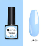 UR SUGAR 7.5ml Gel Nail Polish Solid Color  Glitter Semi Permanent Soak Off UV LED Nail Art Gel varnish 62 Colors