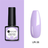 UR SUGAR 7.5ml Gel Nail Polish Solid Color  Glitter Semi Permanent Soak Off UV LED Nail Art Gel varnish 62 Colors