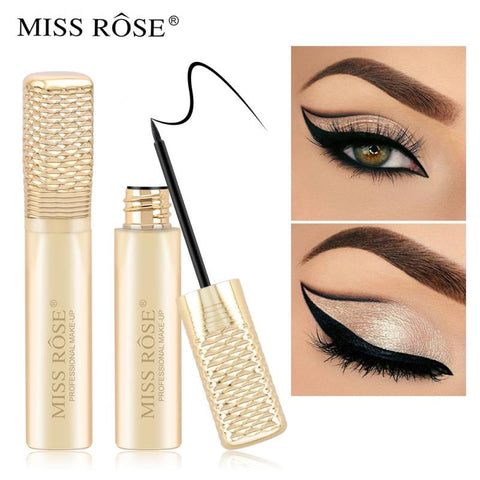 MISS ROSE 1pc Liquid Eyeliner Pencil Waterproof Fast Dry Sweat Proof Long-lasting Eye Liner Cosmetic Beauty Makeup Tools TSLM1