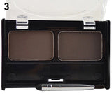 2 Colors Eyebrow Powder Palette Professional Eye Shadow With Brush Cosmetic Brush Eyebrow Cake Makeup Palette Supplies