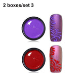 LEMOOC 3D Emboss Carving Painting Gel Paste Nail Polish Soak Off UV LED Gel Wire Drawing Varnish Esmalte Decarations