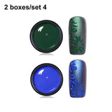 LEMOOC 3D Emboss Carving Painting Gel Paste Nail Polish Soak Off UV LED Gel Wire Drawing Varnish Esmalte Decarations