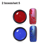 LEMOOC 3D Emboss Carving Painting Gel Paste Nail Polish Soak Off UV LED Gel Wire Drawing Varnish Esmalte Decarations