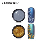 LEMOOC 3D Emboss Carving Painting Gel Paste Nail Polish Soak Off UV LED Gel Wire Drawing Varnish Esmalte Decarations