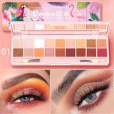 18 Color Nude Shining Eyeshadow Pearlescent Makeup Glitter Pigment Smoky Eye Shadow Pallete Waterproof Cosmetics eye shadow