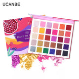 UCANBE 30 Colors Fruit Pie Filling Eye Shadow Palette Makeup Kit Vibrant Bright Glitter Shimmer Matte Shades Pigment Eyeshadow