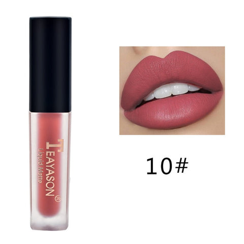 Brand Lips Beauty Makup Pigment Waterproof Lipgloss Long Lasting Black Velvet Matte Nude Lipstick Red Lip Gloss wholesale